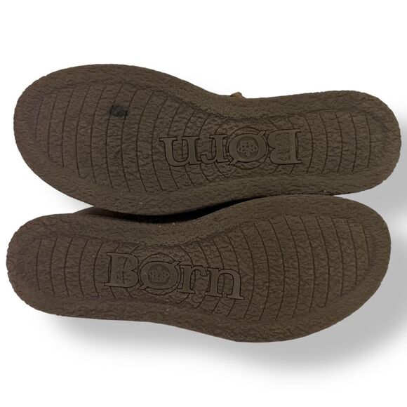 Born Calyn Rustic Distressed Brown Suede Ankle Boots Booties Comfort Womens 11 - Picture 12 of 12